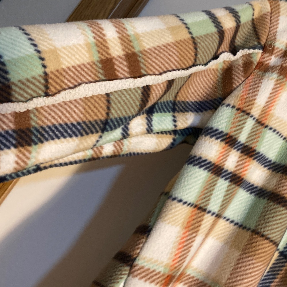 Plaid Sherpa-Lined Coat - Picture 6 of 7
